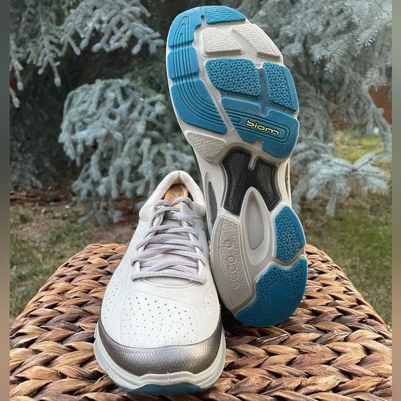 Ecco Biom Perfomance Yak Leather Natural Motion Golf Running Shoes Mens Size 8.5 - Picture 10 of 11